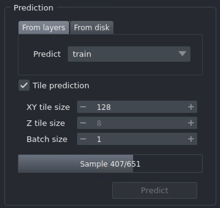 Prediction settings